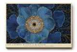 Paul Sinus Wandbild The Cosmos Within a Blossom Blue Flower of Infinite Detail and Cosmic Harmony