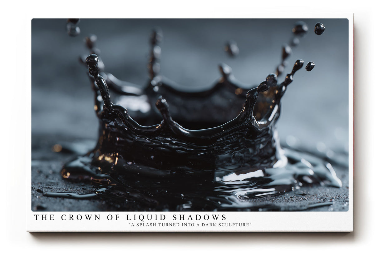 Paul Sinus Wandbild The Crown of Liquid Shadows – Die fließende Skulptur aus Bewegung und Licht