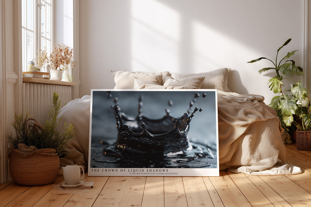 Paul Sinus Wandbild The Crown of Liquid Shadows – Die fließende Skulptur aus Bewegung und Licht