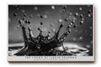 Paul Sinus Wandbild The Crown of Liquid Shadows – Schwarz-Weiß-Makroaufnahme einer Wasserkrone