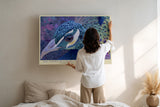 Paul Sinus Wandbild The Crown of Living Colors Peacock Elegance and Pride in Vibrant Detail