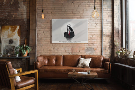 Paul Sinus Wandbild The Crow’s Secret Companion – Dunkle Eleganz und geheimnisvolle Symbolik