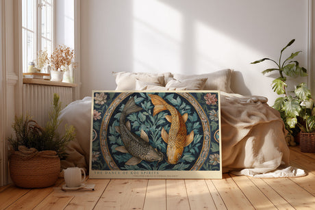 Paul Sinus Wandbild The Dance of Koi Spirits Harmony in Eternal Circle