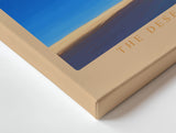 Paul Sinus Wandbild The Desert Line minimalistisches Landschaftsmotiv mit Telefonleitung in weiter Wüstenlandschaft für moderne Räume mit Tiefe und Ruhe