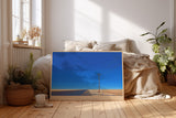 Paul Sinus Wandbild The Desert Line minimalistisches Landschaftsmotiv mit Telefonleitung in weiter Wüstenlandschaft für moderne Räume mit Tiefe und Ruhe