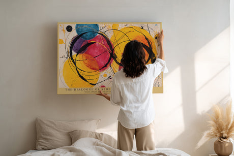 Paul Sinus Wandbild The Dialogue of Spheres Abstract Harmony of Colorful Worlds