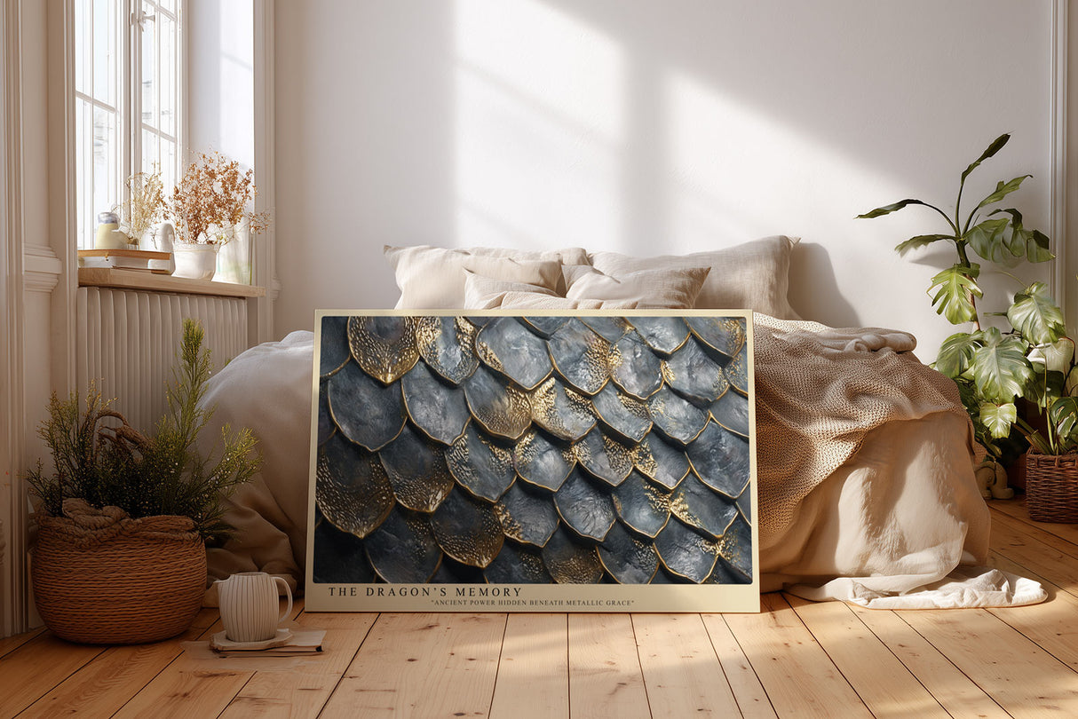 Paul Sinus Wandbild The Dragon’s Memory Metallic Texture of Power and Grace