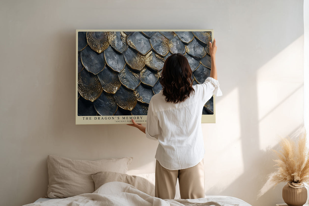 Paul Sinus Wandbild The Dragon’s Memory Metallic Texture of Power and Grace