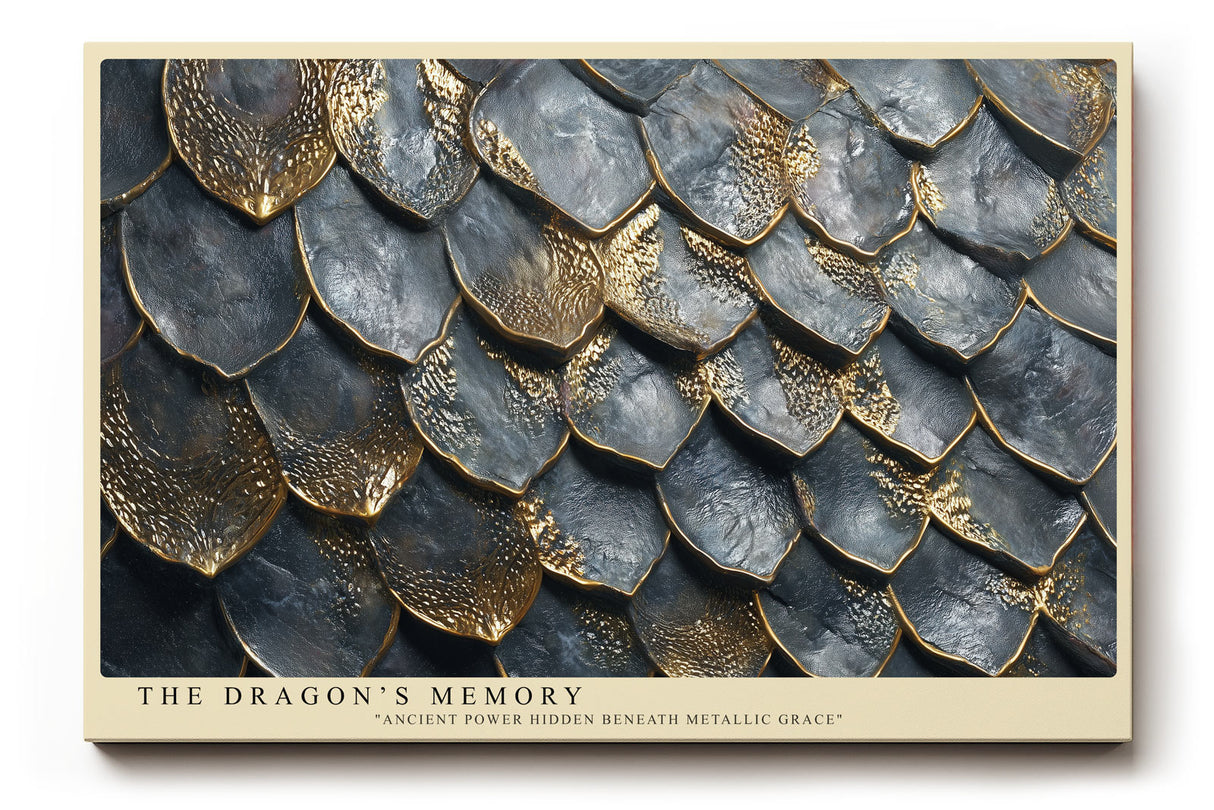 Paul Sinus Wandbild The Dragon’s Memory Metallic Texture of Power and Grace
