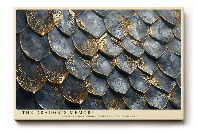 Paul Sinus Wandbild The Dragon’s Memory Metallic Texture of Power and Grace