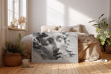 Paul Sinus Wandbild The Dream in Clay – skulpturales Gesicht in Ton symbolisiert Stille, Form und die Schönheit handwerklicher Kunst