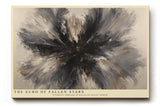 Paul Sinus Wandbild The Echo of Fallen Stars Abstraktes Kunstwerk mit explosiver Energie – dunkle und helle Töne verschmelzen zu einem kosmischen Zentrum.