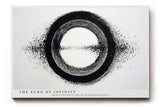 Paul Sinus Wandbild The Echo of Infinity – abstraktes Schwarz-Weiß-Motiv mit kreisförmiger Bewegung symbolisiert Unendlichkeit und Energie