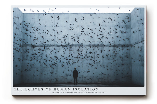 Paul Sinus Wandbild The Echoes of Human Isolation Metaphoric Vision of Solitude and Freedom