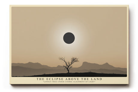 Paul Sinus Wandbild The Eclipse Above the Land – Der Baum unter der Sonnenfinsternis