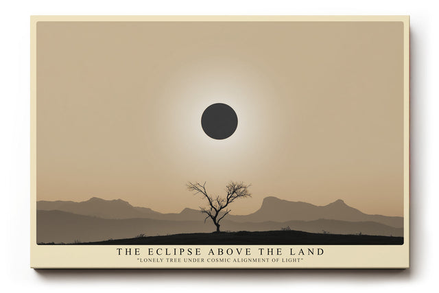 Paul Sinus Wandbild The Eclipse Above the Land – Der Baum unter der Sonnenfinsternis