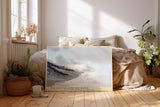 Paul Sinus Wandbild The Edge of Land and Water sanftes Küstenmotiv mit abstrakter Darstellung von Meer und Strand