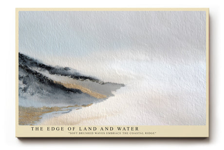 Paul Sinus Wandbild The Edge of Land and Water sanftes Küstenmotiv mit abstrakter Darstellung von Meer und Strand