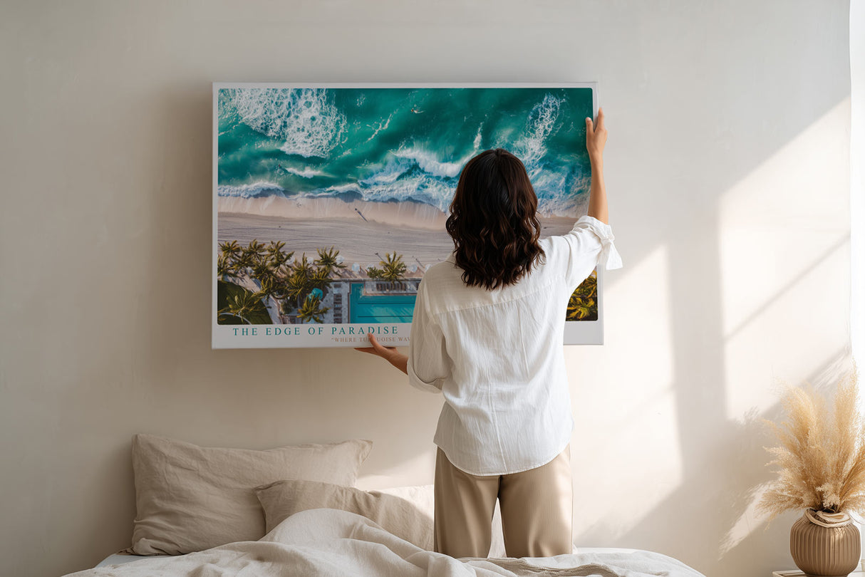 Paul Sinus Wandbild The Edge of Paradise Turquoise Waves and Golden Shores