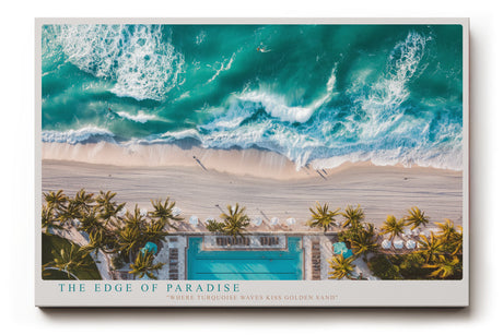Paul Sinus Wandbild The Edge of Paradise Turquoise Waves and Golden Shores