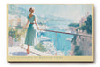 Paul Sinus Wandbild The Elegance of Monaco Views Woman Overlooking the Harbor of Dreams