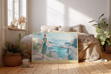 Paul Sinus Wandbild The Elegance of Monaco Views Woman Overlooking the Harbor of Dreams
