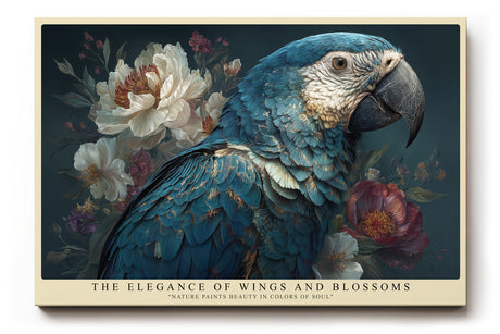 Paul Sinus Wandbild The Elegance of Wings and Blossoms – Farbgewaltige Verbindung aus Natur, Anmut und Exotik