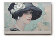 Paul Sinus Wandbild The Elegant Lady in Black Hat Her Smile Holds Secrets of Timeless Beauty