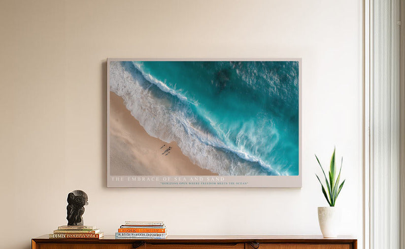 Paul Sinus Wandbild The Embrace of Sea and Sand Ocean Waves and Coastal Serenity