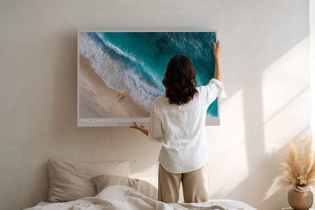 Paul Sinus Wandbild The Embrace of Sea and Sand Ocean Waves and Coastal Serenity