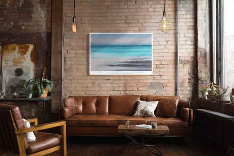Paul Sinus Wandbild The Endless Horizon of Ocean Calm Soft Waves Merge with the Distant Sky