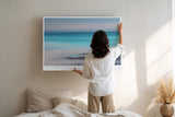 Paul Sinus Wandbild The Endless Horizon of Ocean Calm Soft Waves Merge with the Distant Sky
