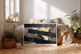 Paul Sinus Wandbild The Energy of Broken Layers Abstract Power in Colliding Contrasts