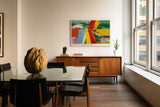 Paul Sinus Wandbild The Energy of Pure Color Abstract Expression in Vivid Motion