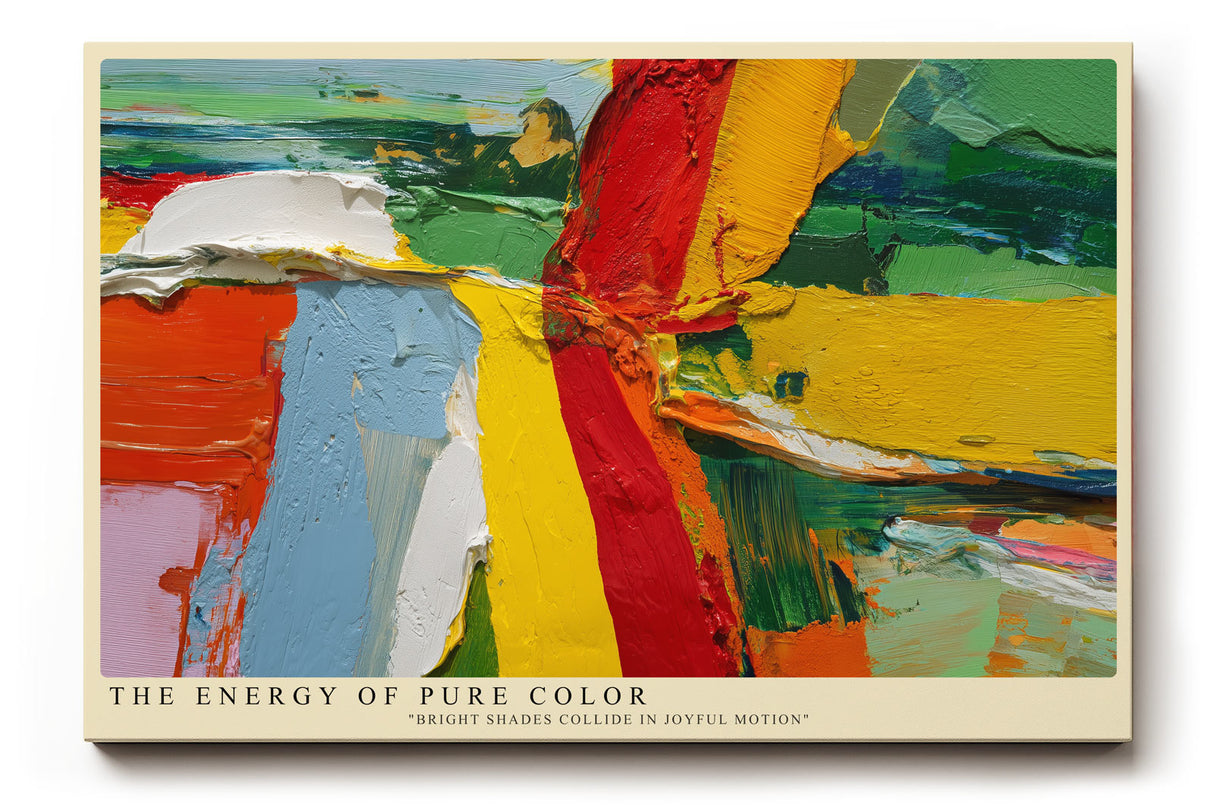 Paul Sinus Wandbild The Energy of Pure Color Abstract Expression in Vivid Motion