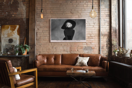 Paul Sinus Wandbild The Essence of Timeless Glamour Black and White Elegance and Style