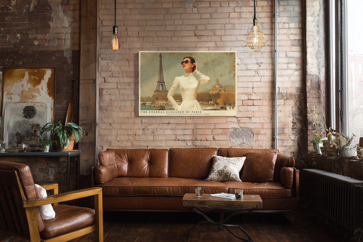 Paul Sinus Wandbild The Eternal Elegance of Paris – Klassische Schönheit und Modekunst in ikonischer Komposition