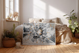 Paul Sinus Wandbild The Explosion of Silver Energy Colors Collide in a Burst of Power