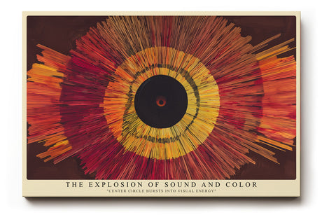 Paul Sinus Wandbild The Explosion of Sound and Color Center Circle Bursts into Visual Energy