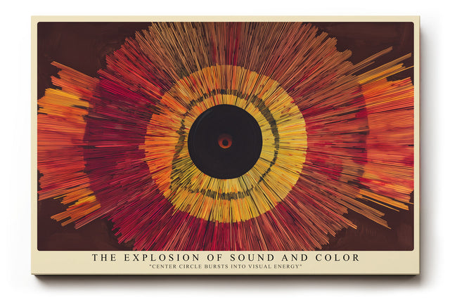 Paul Sinus Wandbild The Explosion of Sound and Color Center Circle Bursts into Visual Energy