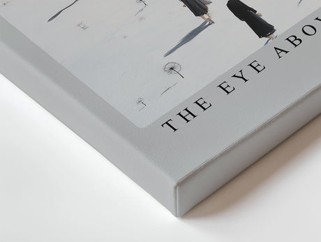 Paul Sinus Wandbild The Eye Above the City – surreales Stadtmotiv mit wachendem Auge symbolisiert Beobachtung, Bewusstsein und die Weite der Existenz