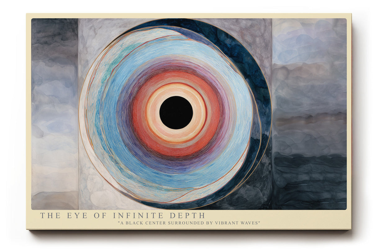 Paul Sinus Wandbild The Eye of Infinite Depth Abstract Vision of Color and Emotion