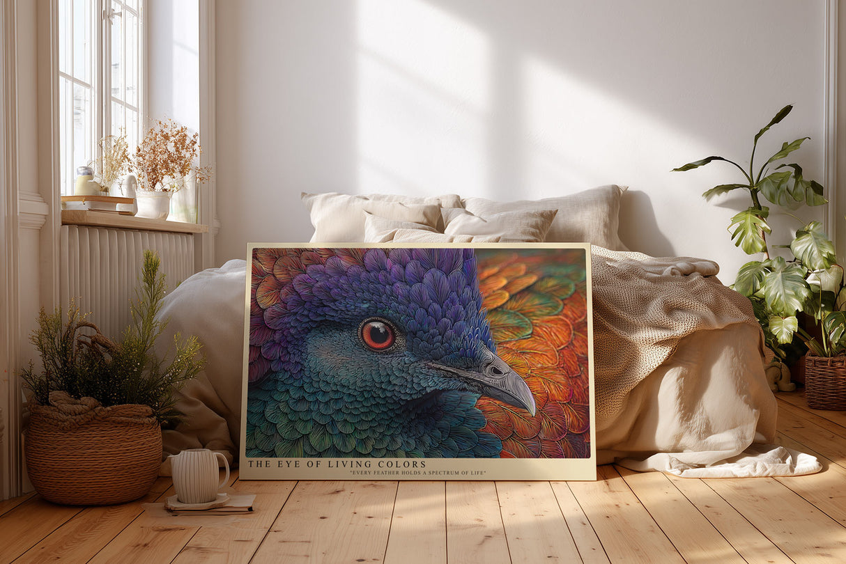 Paul Sinus Wandbild The Eye of Living Colors Spectrum of Feathers and Life