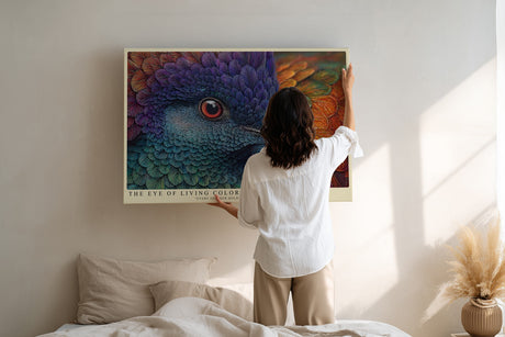 Paul Sinus Wandbild The Eye of Living Colors Spectrum of Feathers and Life