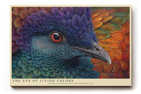 Paul Sinus Wandbild The Eye of Living Colors Spectrum of Feathers and Life