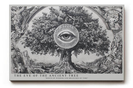 Paul Sinus Wandbild The Eye of the Ancient Tree Symbolic Wisdom in Roots and Time