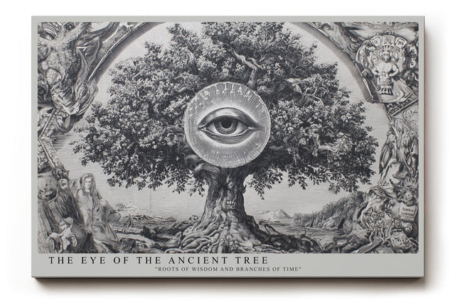 Paul Sinus Wandbild The Eye of the Ancient Tree Symbolic Wisdom in Roots and Time