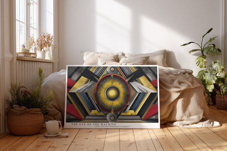 Paul Sinus Wandbild The Eye of the Machine Geometric Fusion of Light and Steel Harmony