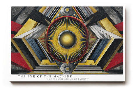 Paul Sinus Wandbild The Eye of the Machine Geometric Fusion of Light and Steel Harmony