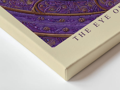 Paul Sinus Wandbild The Eye of Wisdom Purple Geometry of Knowledge and Spiritual Depth